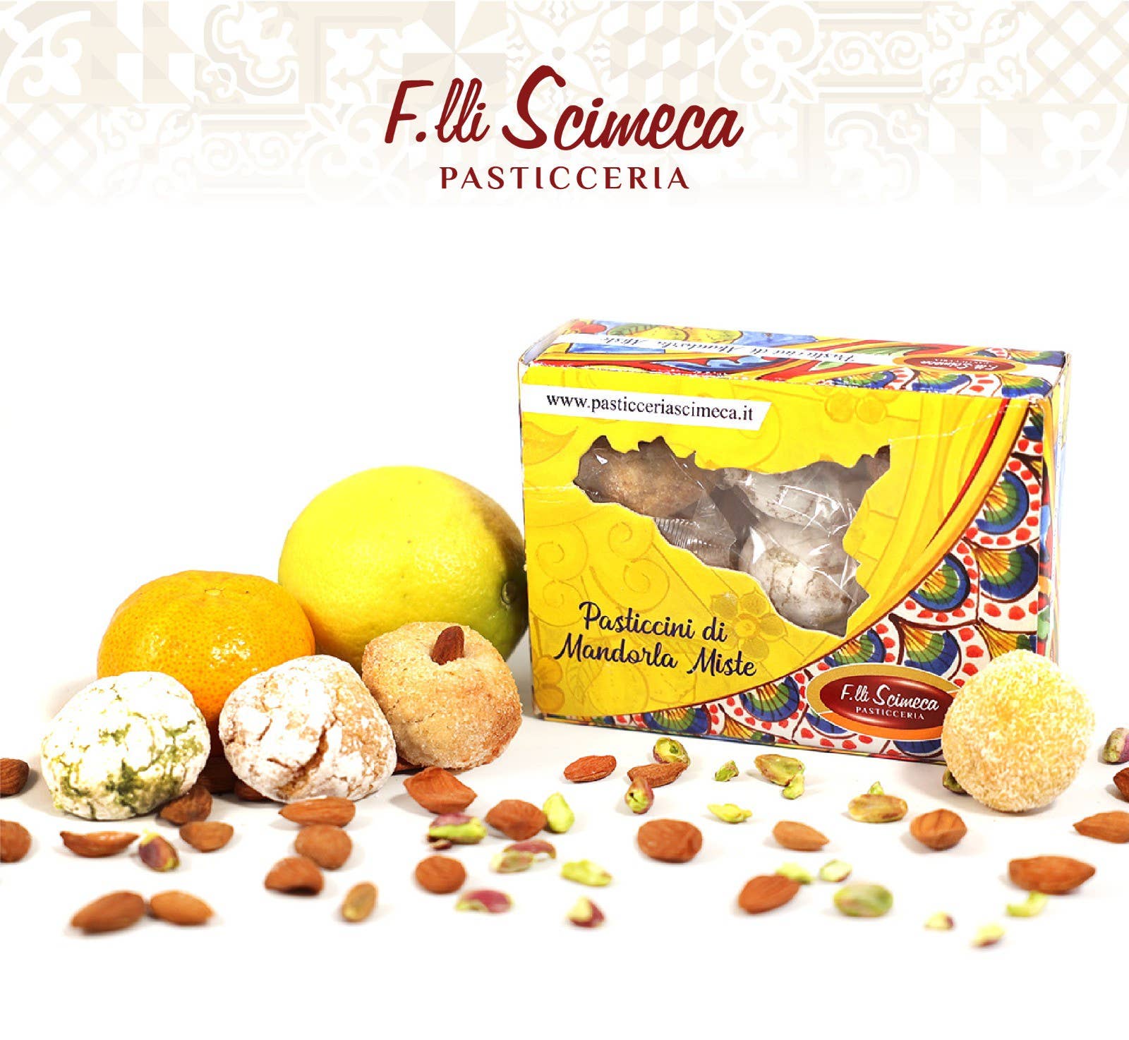 Emporio Sicilia - Wholesale Cookie - Mixed Almond Pastries 500g - F.lli Scimeca Pasticceria0