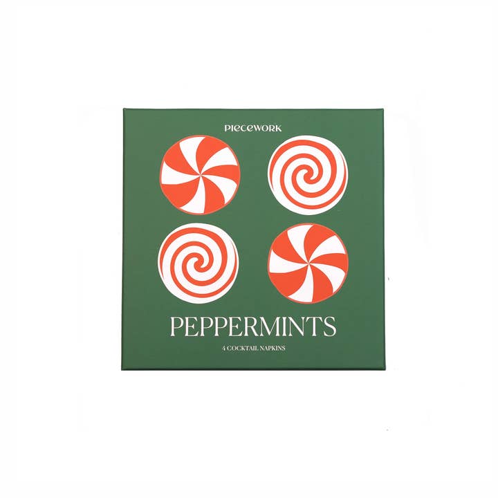 Pfefferminz-Cocktailservietten - Set mit 4 Stück für den Großhandel von Piecework