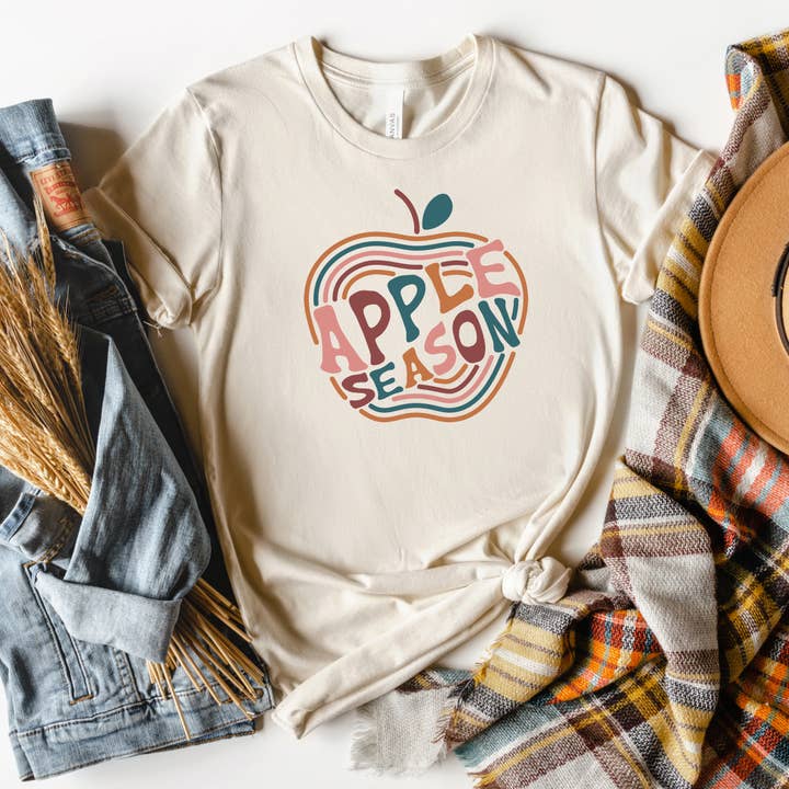Apple Season Colorful | T-shirt à manches courtes pour la vente par Olive And Ivory Wholesale