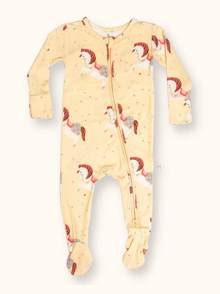Carousel Footie Pajama for wholesale by Loocsy LLC