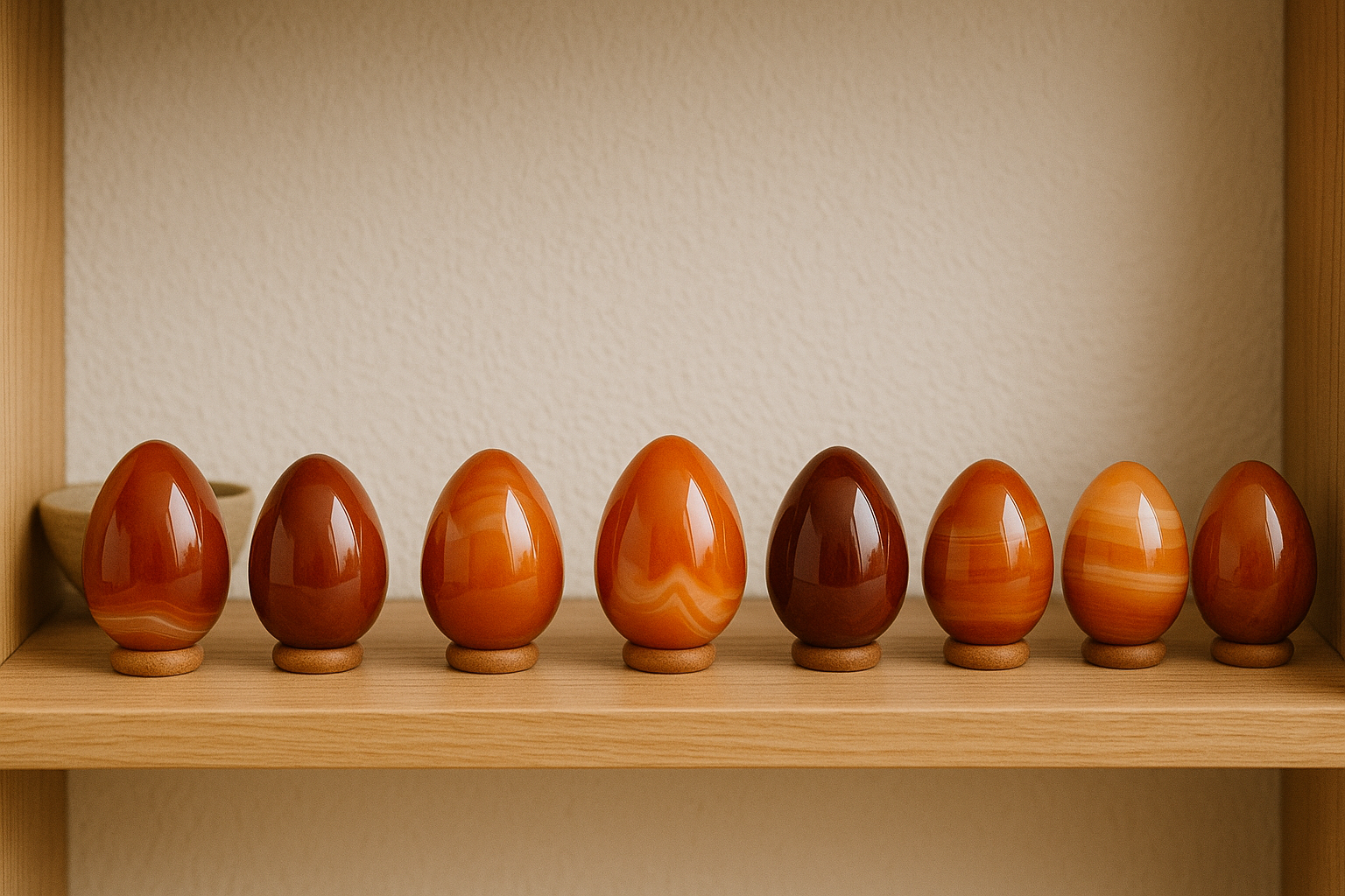 Kreateur Miami - Wholesale Spiritual Stone/Crystal - Carnelian Agate Eggs – 5KG Mixed Lot2