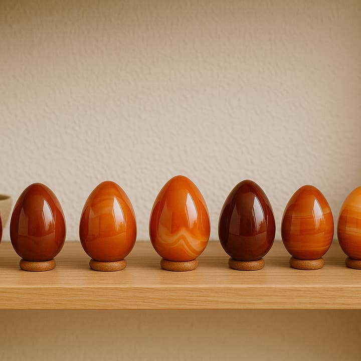 Kreateur Miami - Vente Pierre et cristal de spiritualité - Œufs en agate de cornaline – Lot mixte de 5 kg2