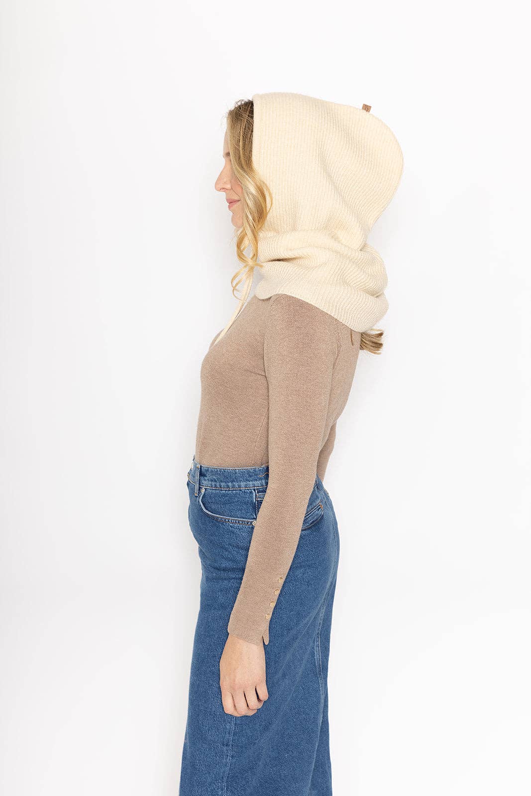 Do Everything In Love® - Wholesale Balaclava - Women's - Solid Knit Drawstring Snoodie (Balaclava)4