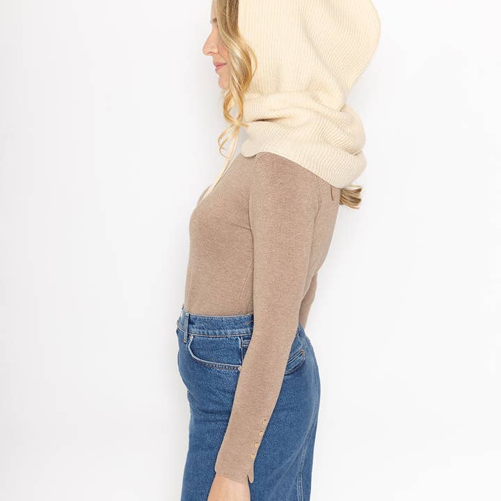 Do Everything In LoveĀ® - Wholesale Balaclava - Women's - Solid Knit Drawstring Snoodie (Balaclava)4