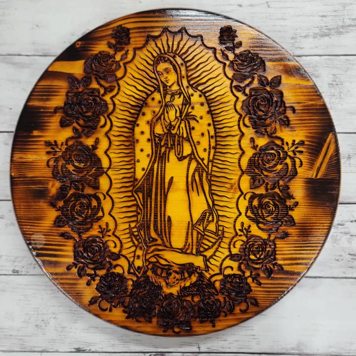 Our Lady of Guadalupe/Roses for wholesale by Oops I Inked