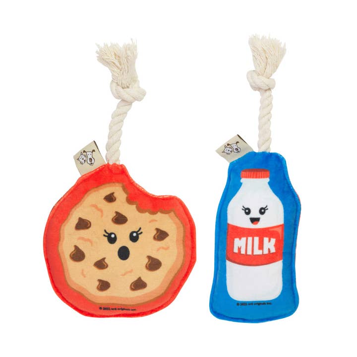 Mini Dog Toy Set | Cookie & Milk for wholesale by Speckle and Spot by Ore’ Originals