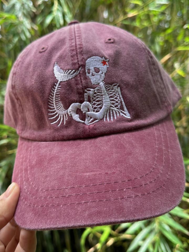 Chapeau Skeleton Sirène Casquette Skeleton Mermaid Starfish pour la vente par HI Family