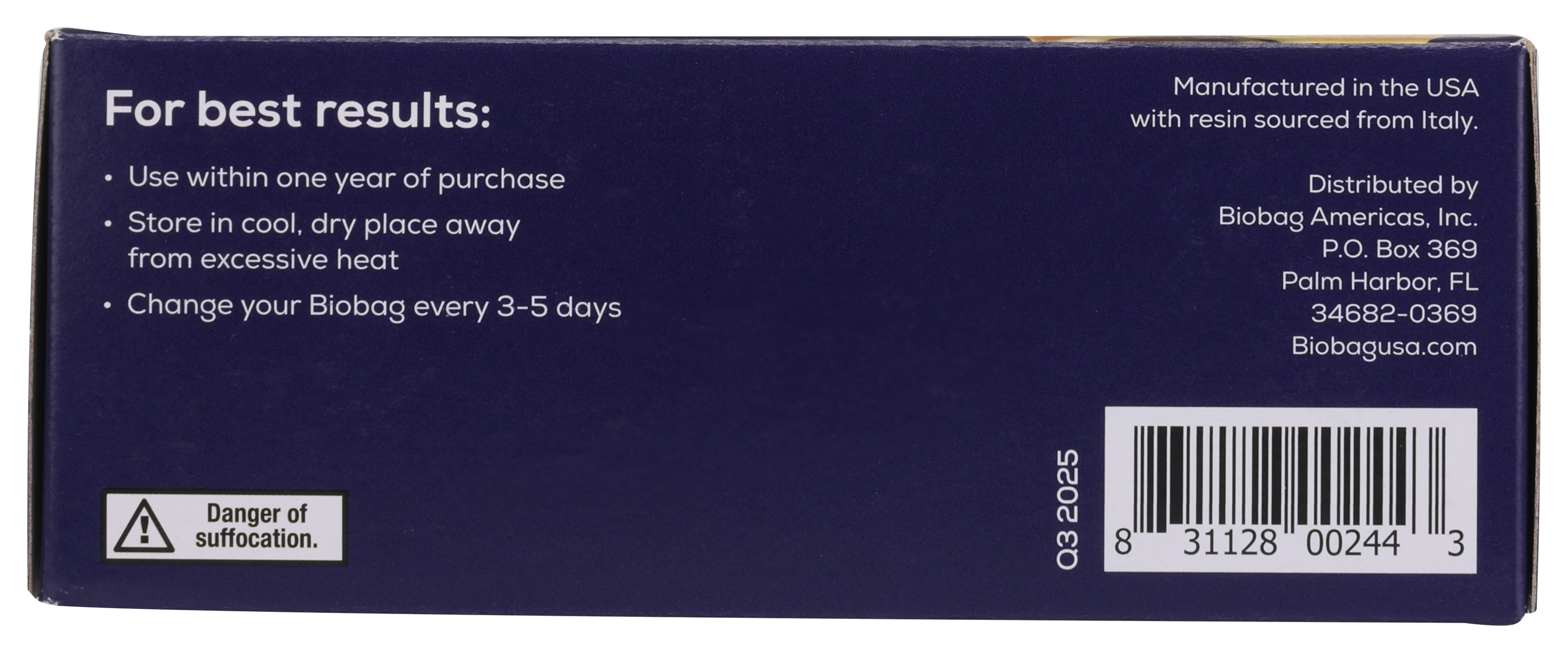 BioBag America Inc - Wholesale Compost Filter - BioBag 100% Compostable 13-Gallon Tall Food Waste Bag (144)3