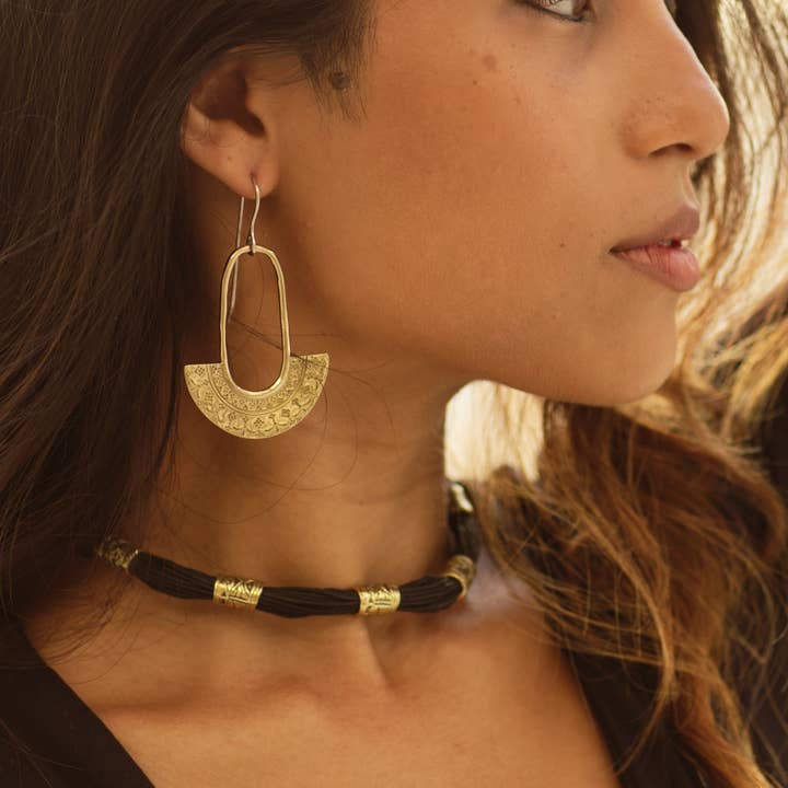 Nakila Collective - Wholesale Dangle earrings - Khani earrings - Brass4