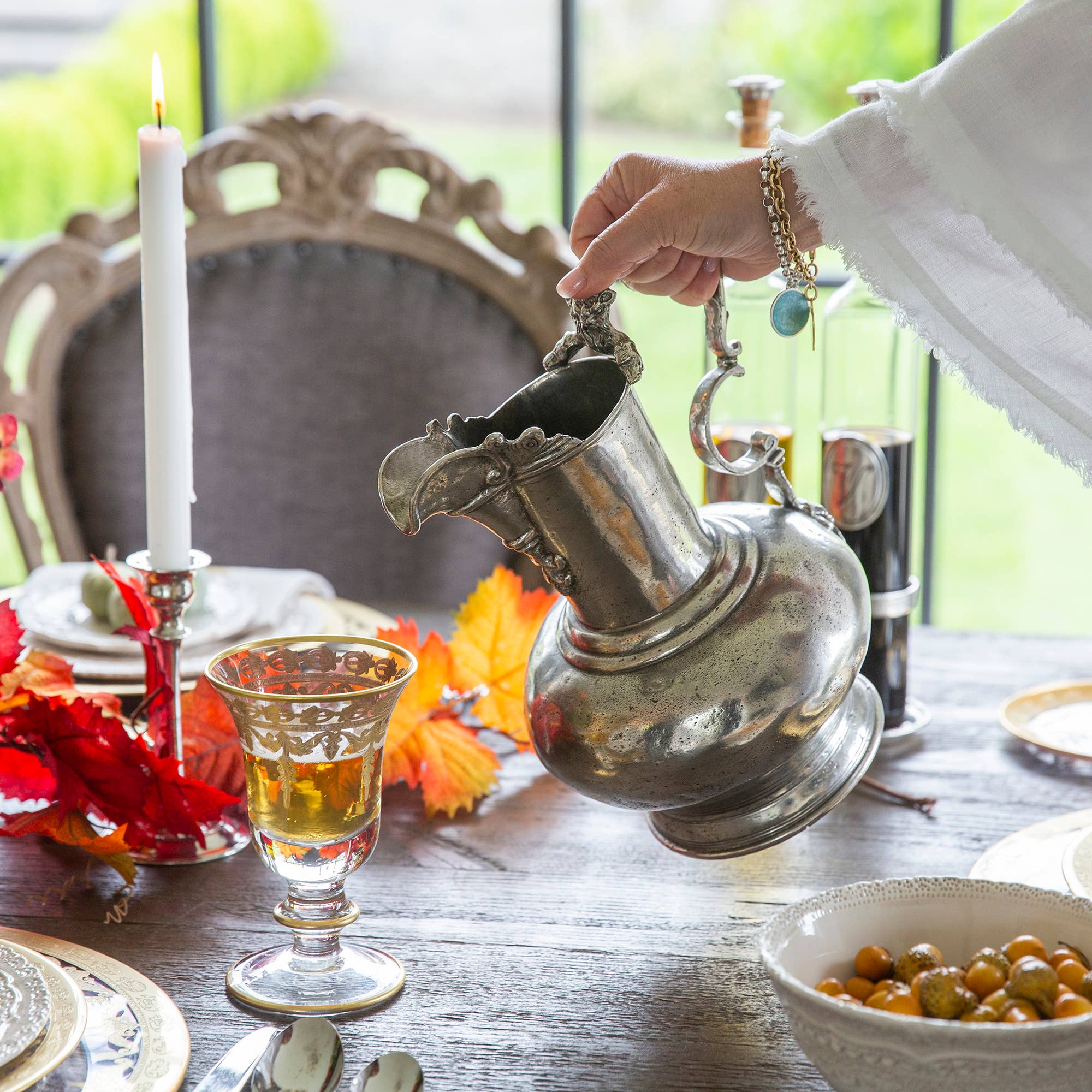 Arte Italica & Crown Linen Designs - Wholesale Pitcher - Vintage Ornate Pitcher2