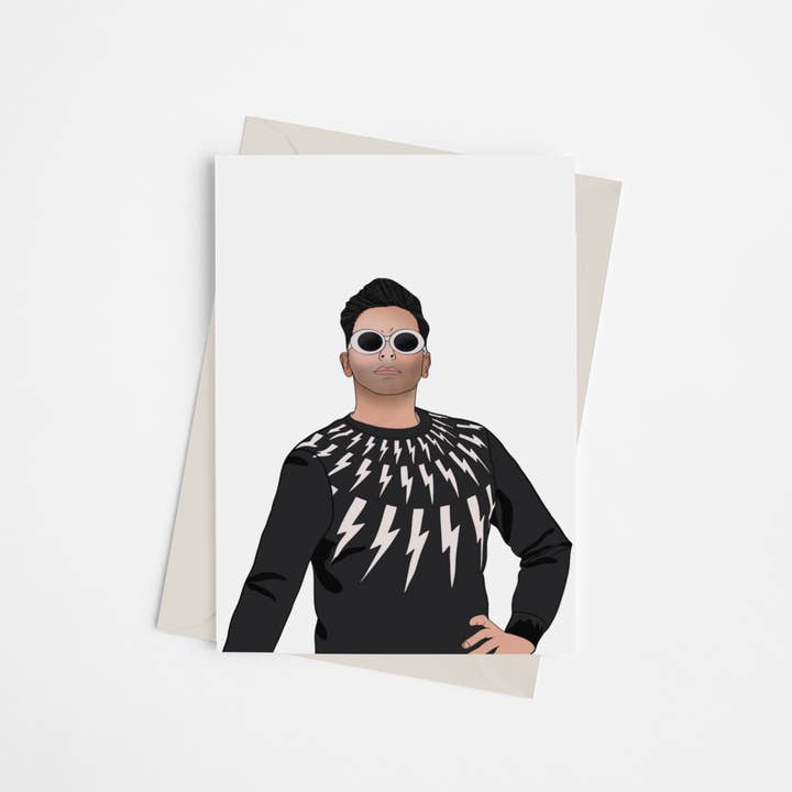 David Rose de Schitt's Creek - Tarjeta de felicitación para venta al por mayor de Black Cat Bazaar