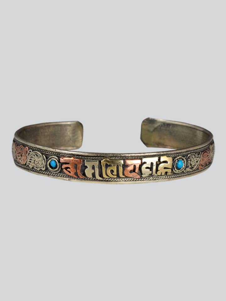 White Metal Bracelet (MBR-14) for wholesale by Kathmandu Imports