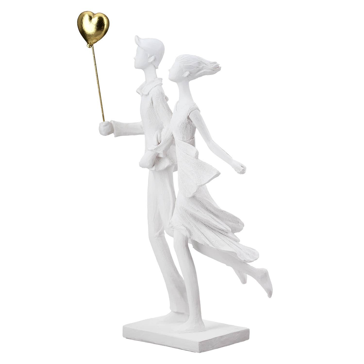 White Couple Sculpture H.31 cm for wholesale on Faire3
