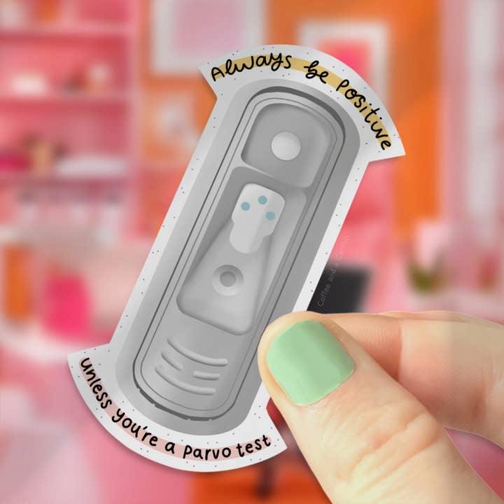 Positive Snap | Funny Veterinary Stickers for wholesale by Coffee and a Catfish