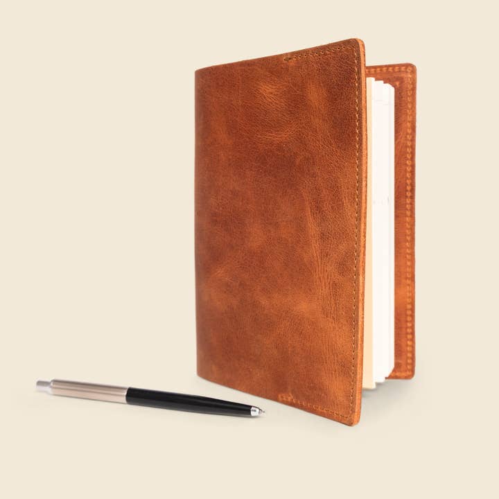 Premium Full Grain Leather Notebook Cover | Refillable B6 | Custom Corporate Gift - 100 Minimum order for wholesale by CASUPO