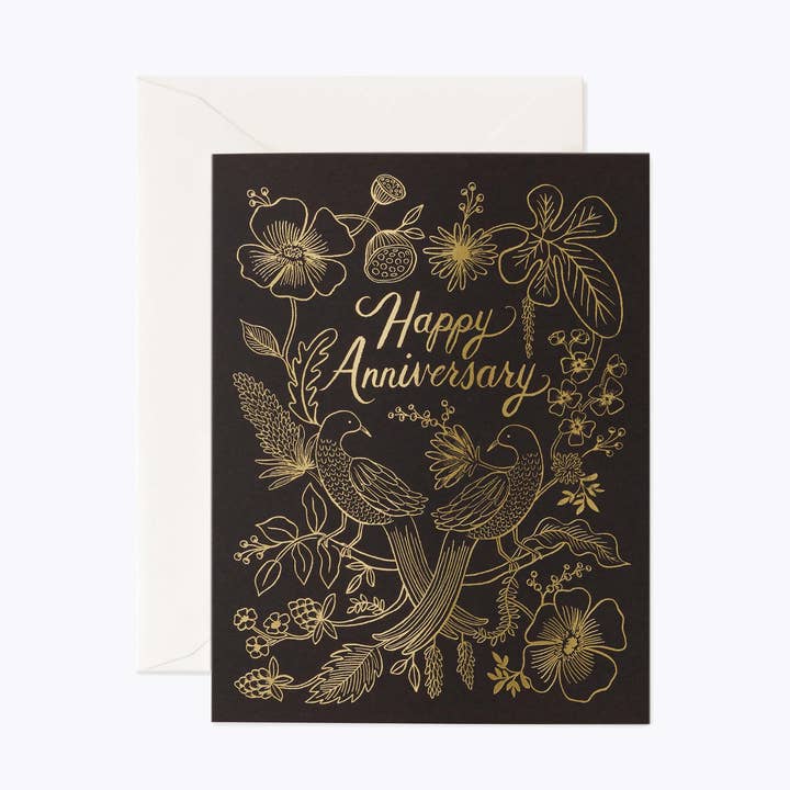 Rifle Paper Co. - Wholesale Anniversary Card - Love Birds Anniversary Card0