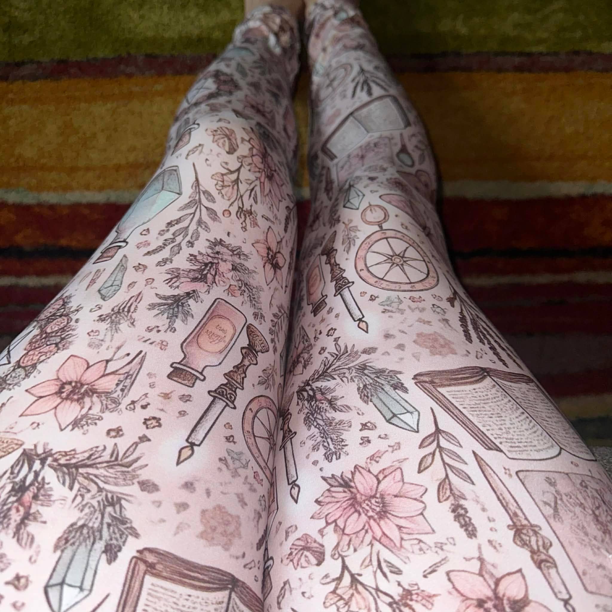 Triple Goddess Boutique - Wholesale Fashion Leggings - Women's - Womens Spring Printed Leggings, witch clothing, Easter 5