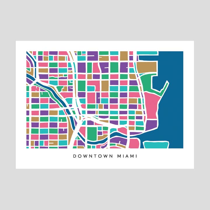 Faraway Places Paper - Wholesale Postcard Set - Miami, Palm Beach Neighborhood Print Postcards - Set of 1010