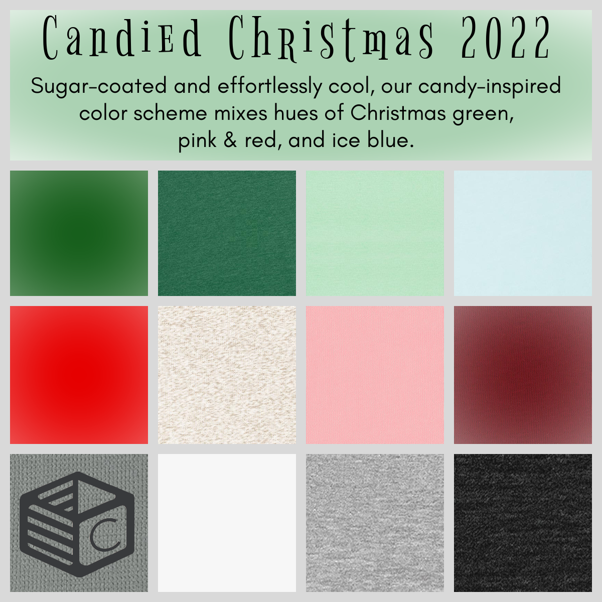 Top Crate – Engroshandel T-shirt med print - Dame – Jul: Sort kylling tørklæde 3 farve, grafisk tee, CASE3