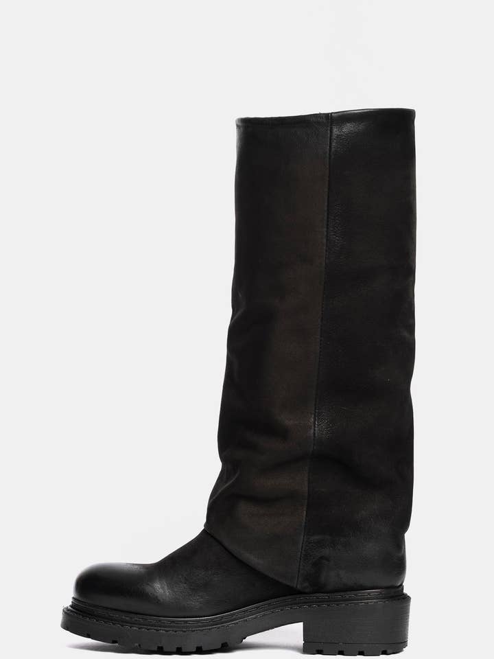 METISSE - Wholesale Boots - Women's - Biker in black nubuck MA9462