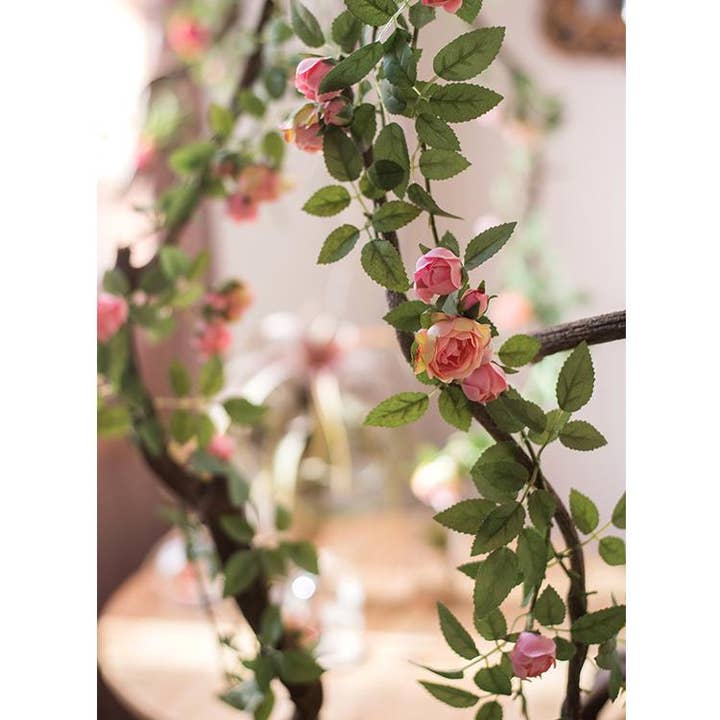 Rustic Reach - Wholesale Artificial Plant - Silk Rose Vine 57" Long14