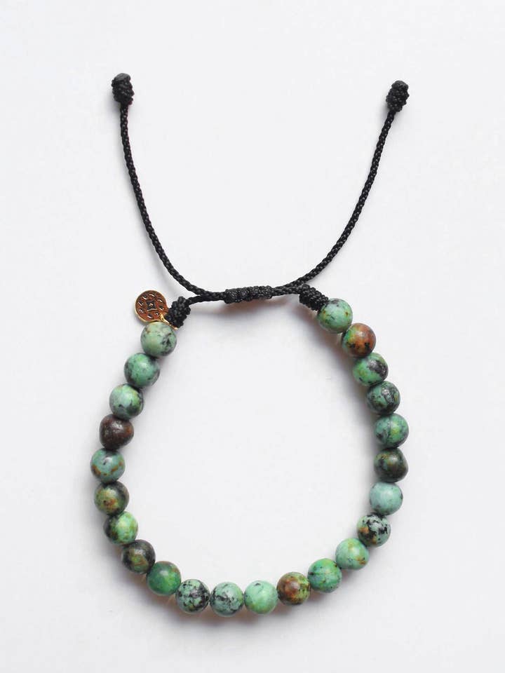 Jerico afrikansk turkos armband (6mm) för wholesale av Luca Love