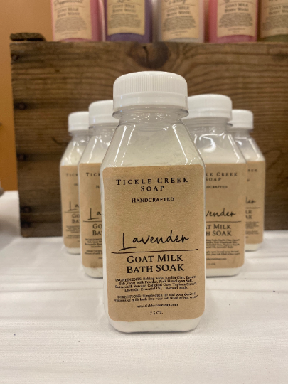 Tickle Creek Soap – wholesale Bath soak/milk – Lavender Goat Milk Bath Soak3