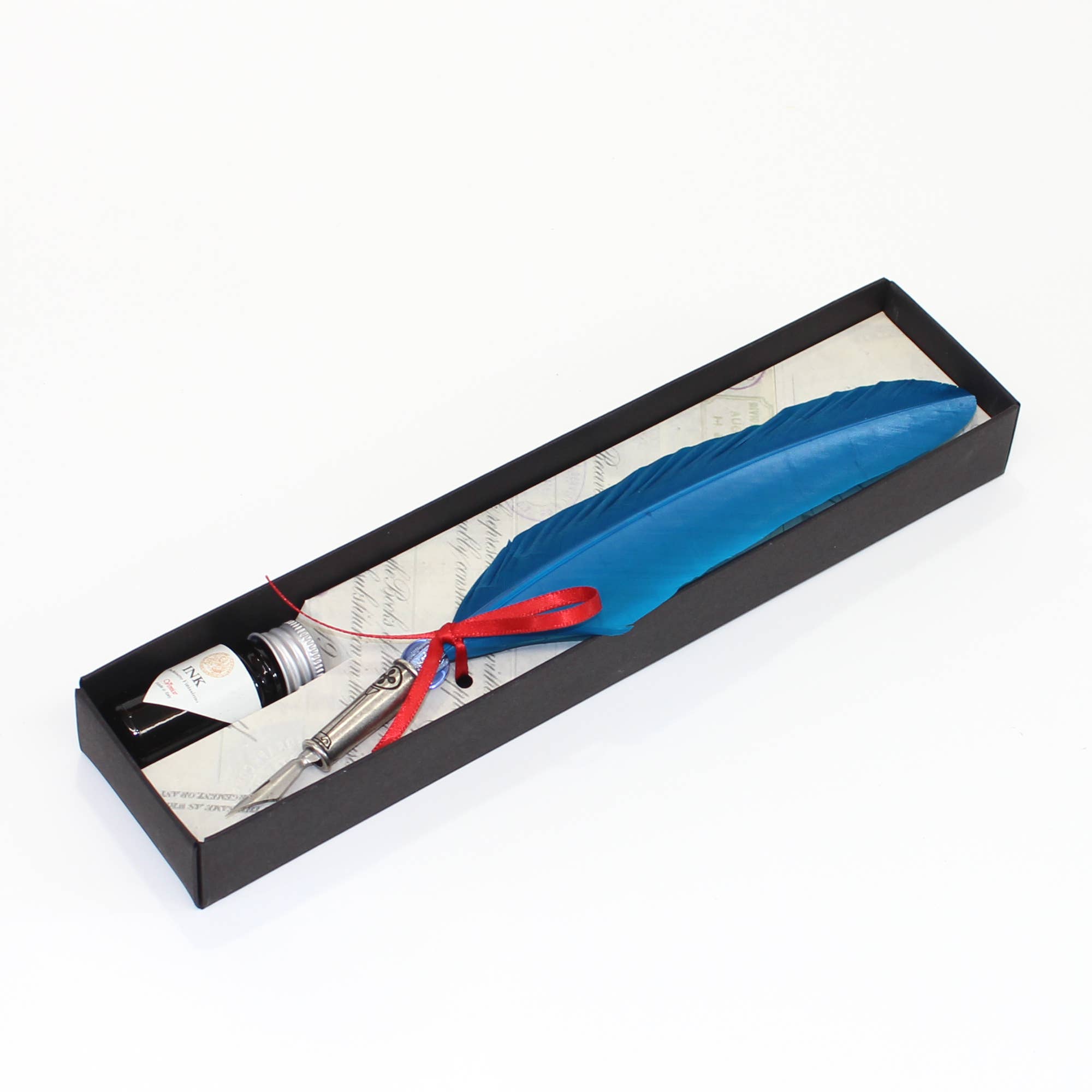 San Lorenzo Design – Caneta por atacado – Caneta de pena clássica, com metal decorativo. Caligrafia5