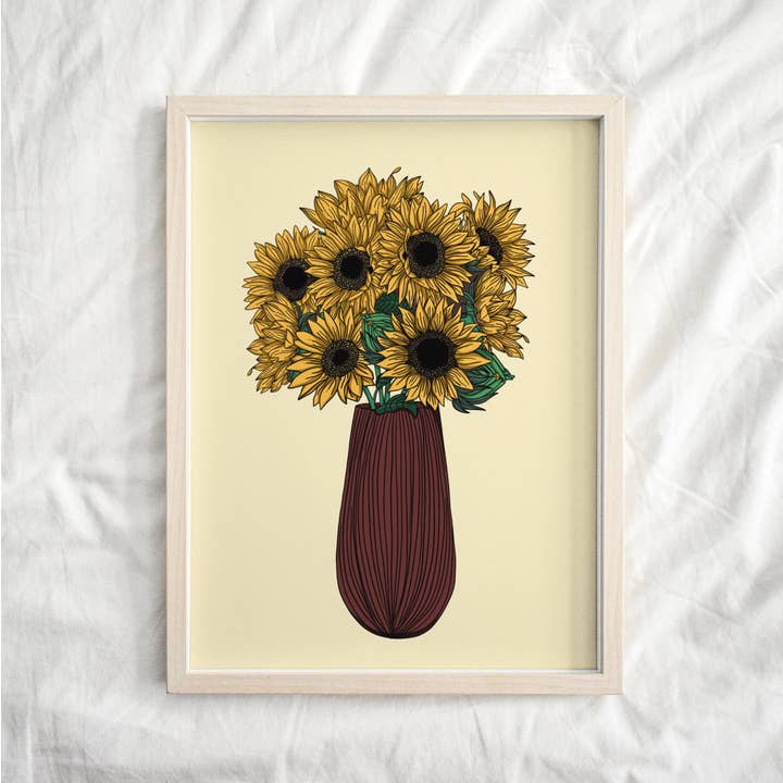 Impressão de buquê de girassol por atacado de Phoenix Rose Creations