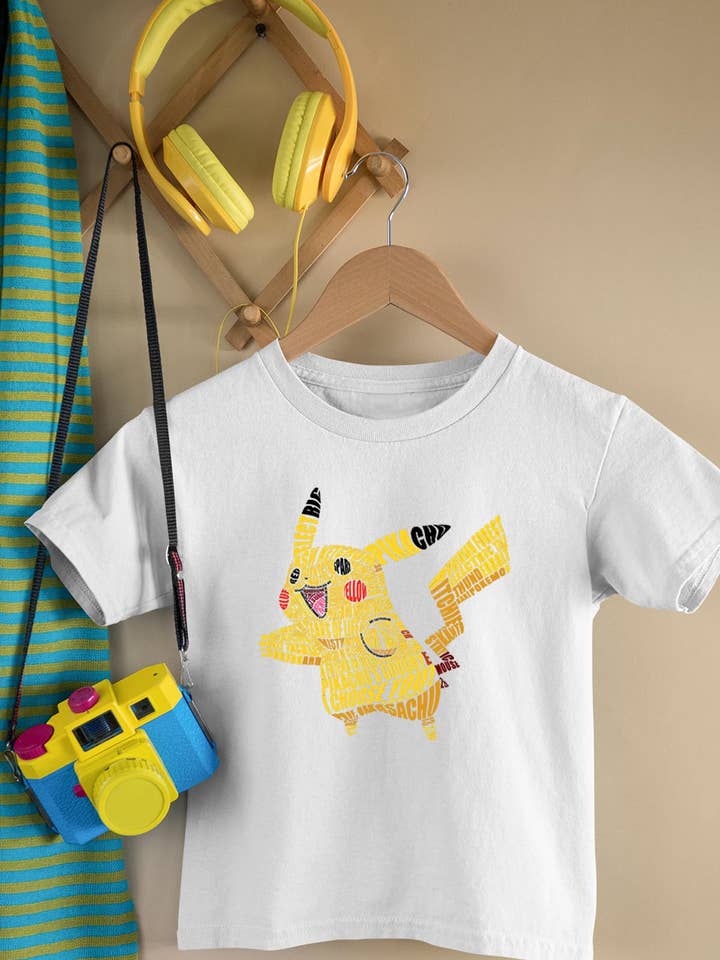 T-shirt med rund hals til piger | Pika TXT for engroshandel hos IALD