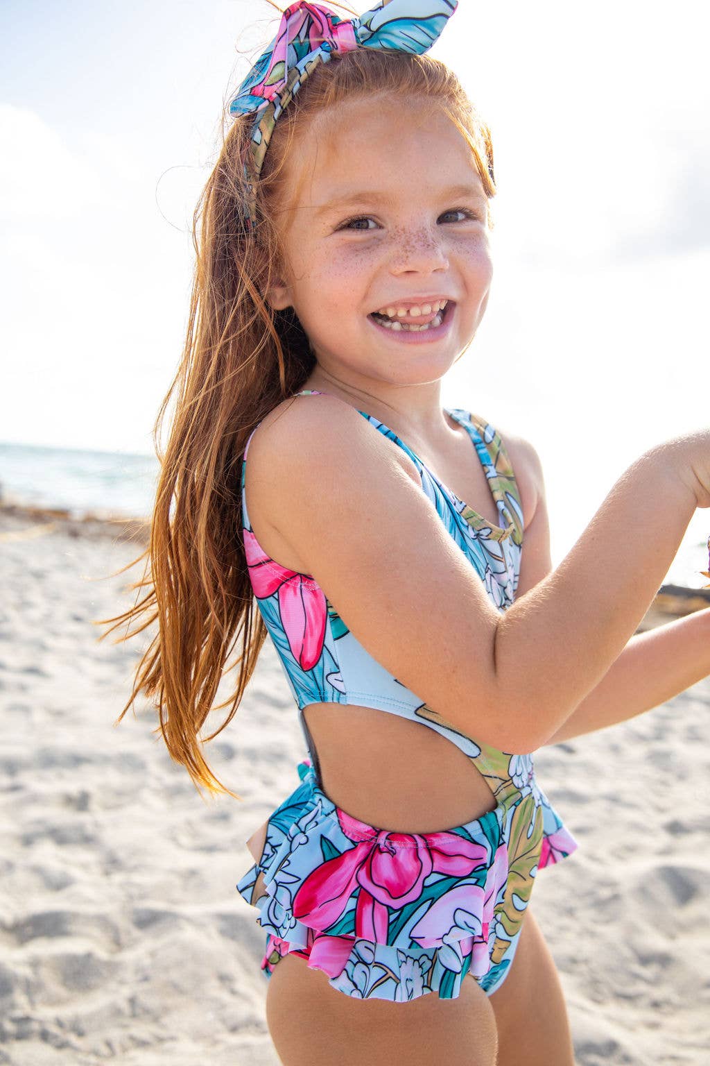 Blueberry Bay – wholesale One-piece swimsuit – Kids – Mint Shell One Piece Swimsuit1