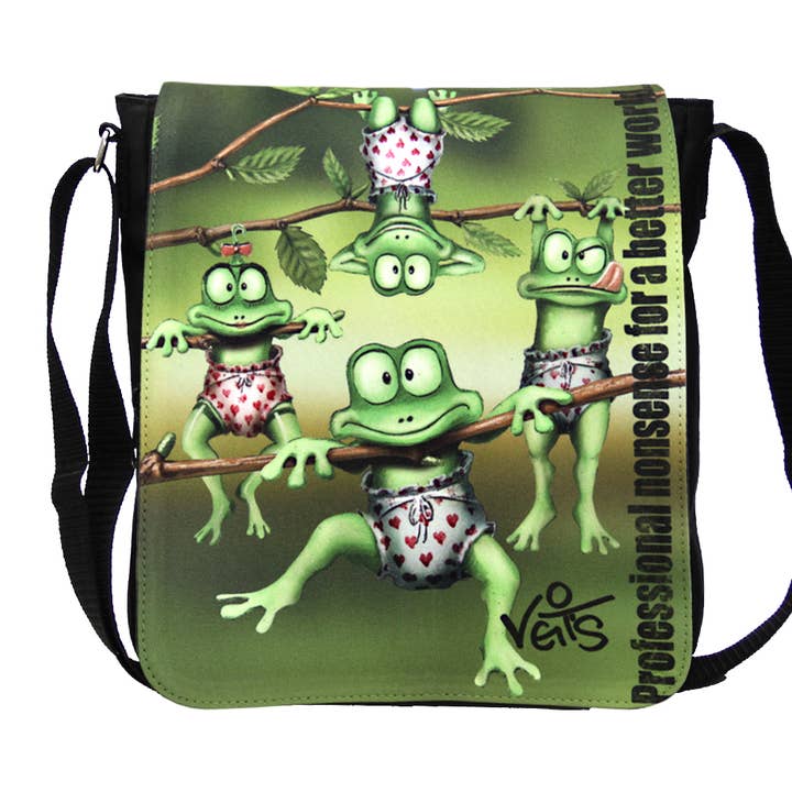 Good mood bag with frog motif “Veit's Little Frogs” for wholesale by Veit`S