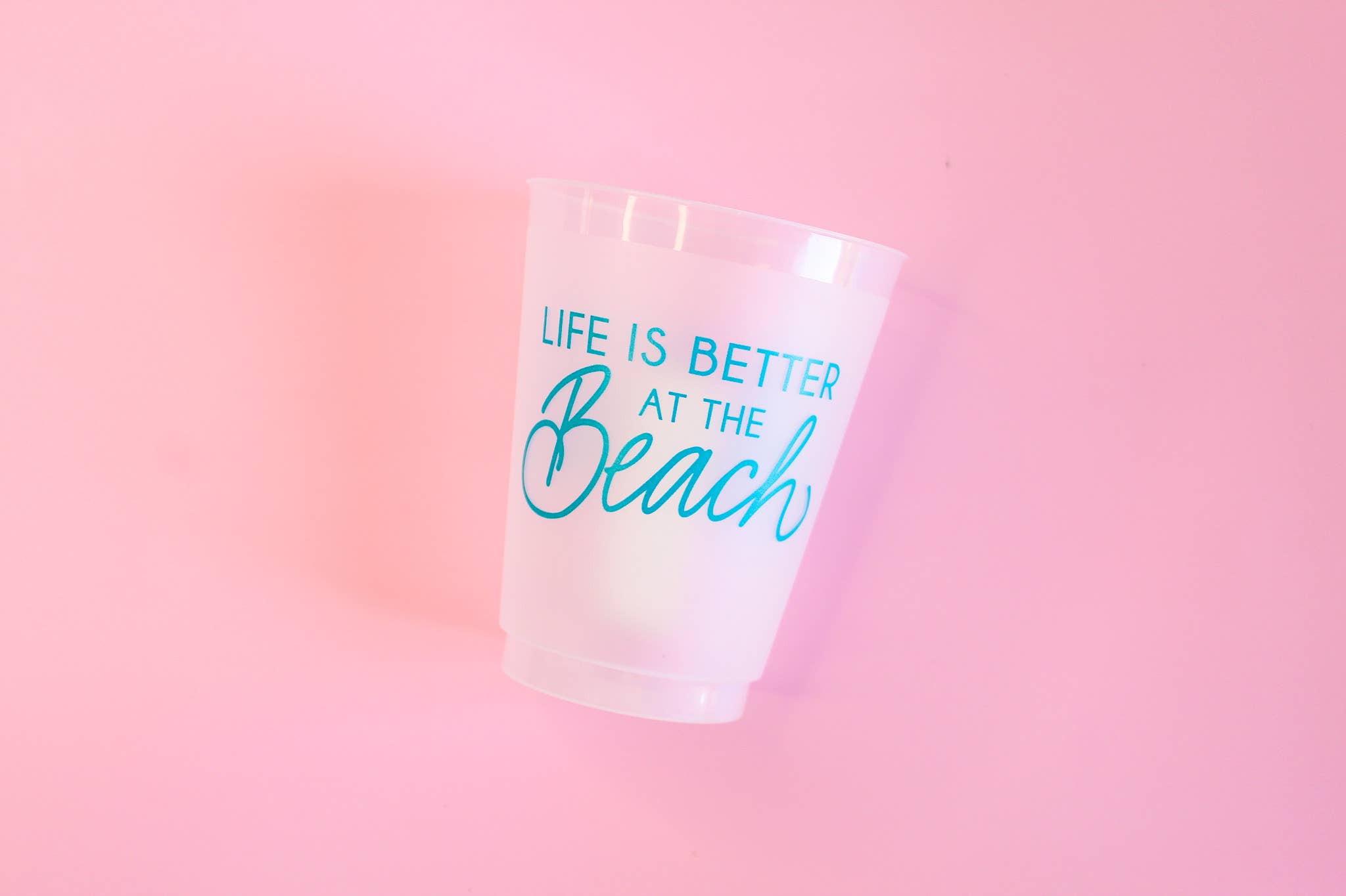 Birdie Mae Designs - Wholesale Disposable Cup - Life is Better at the Beach | Acrylic 16oz Set of 8 Cups2