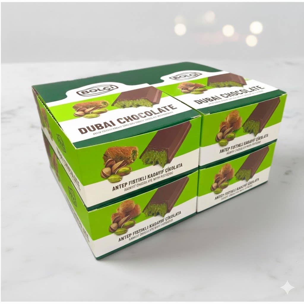 Aladdin - Wholesale Chocolate Bar - Dubai Chocolate Bar 30g Antep Pistachio Kadayif Halal8