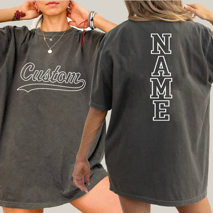 Custom Team Name Comfort Colors Shirt, X646 for wholesale by MAYA TX