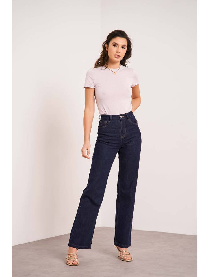 Oraije Paris - Vendita all'ingrosso Jeans - Donna - Jeans Barbara a gamba larga22