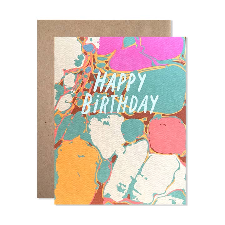 Fødselsdag/Marmoreret for engroshandel hos Hartland Cards