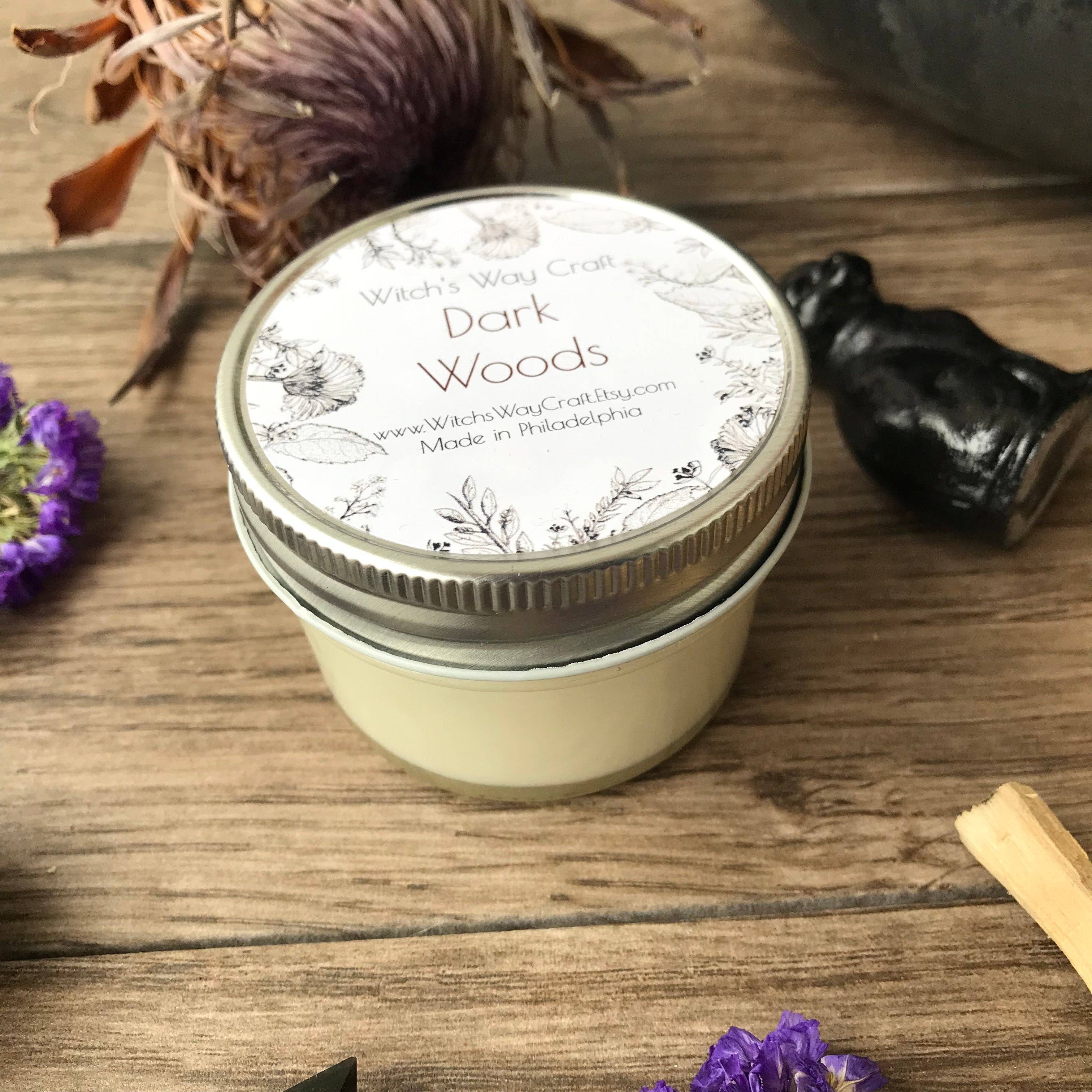 Witch's Way Craft - Wholesale Jar/Filled Candle - Dark Woods - Scented Soy Candle1