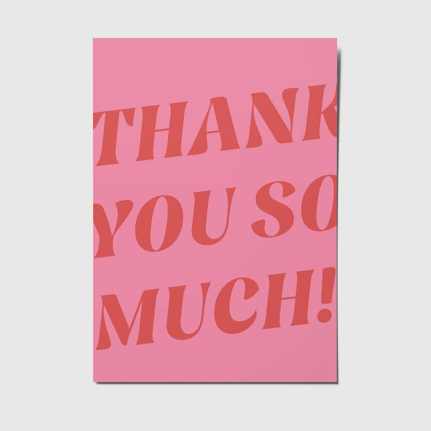 studio mirabella - Wholesale Everyday Greeting Card - Thank you so much - A6 postcard0
