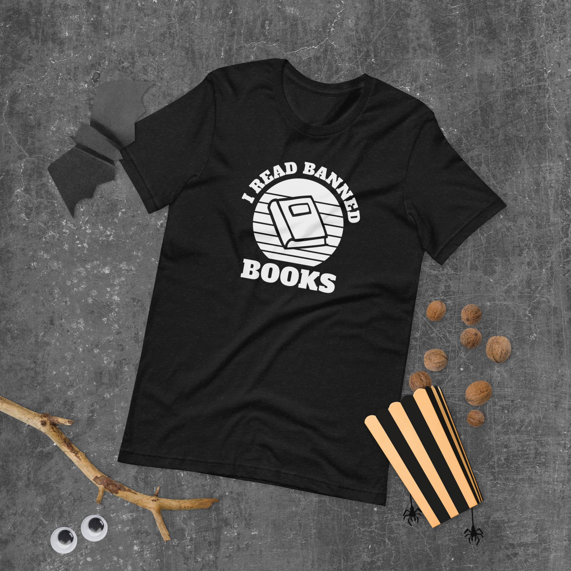 BLACK I Read Banned Books shirt for wholesale on Faire3