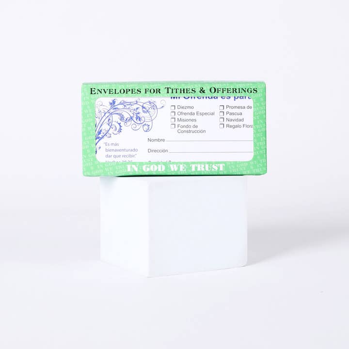 Spanish Envelope for Tithe and Offering - Blessed To Give - 100 Ct. for wholesale by Swanson Christian Products