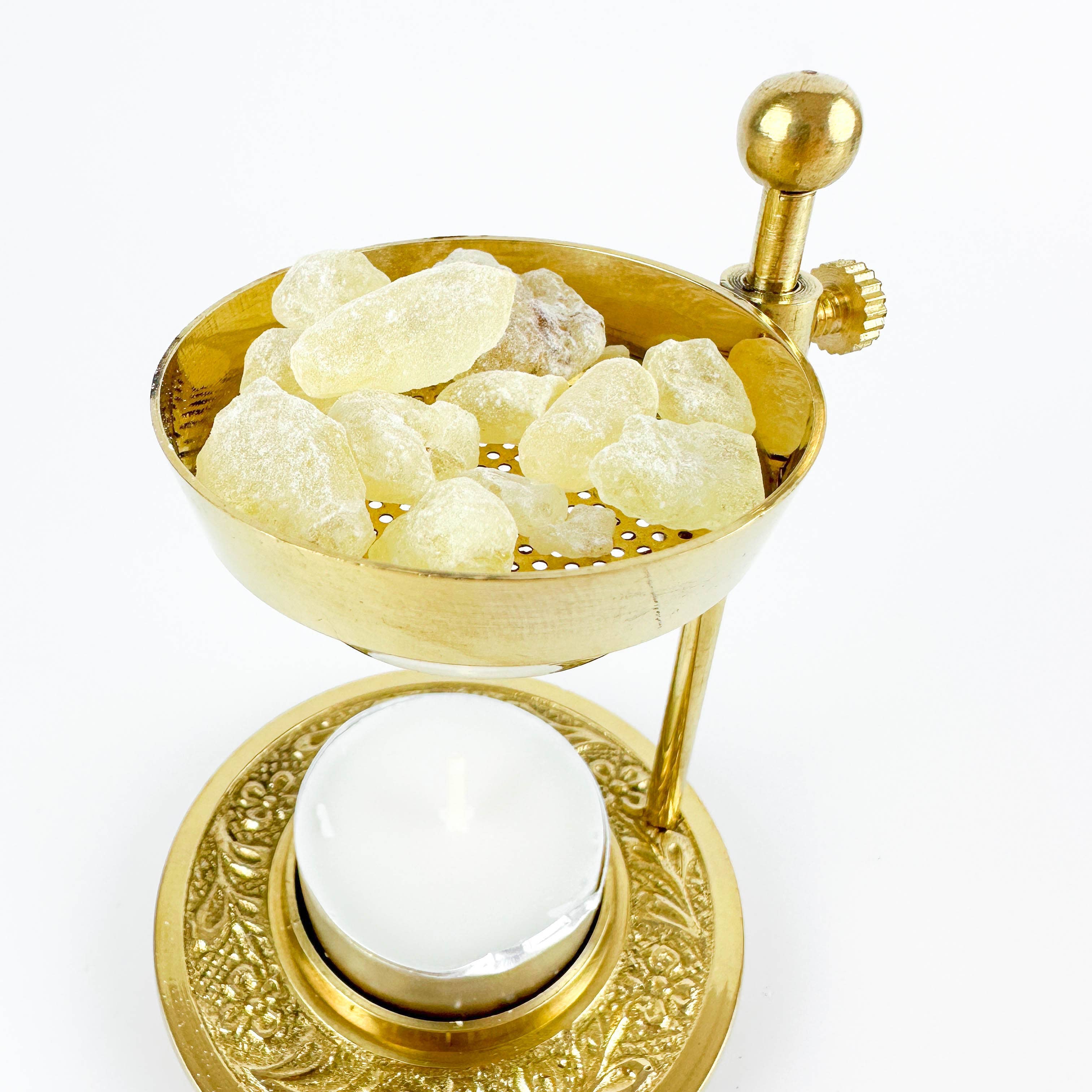 GREENROOTS USA LLC – Engroshandel Røgelsesholder – Messingharpiksbrænder 4,5 „H (brændeharpiks uden kul)10