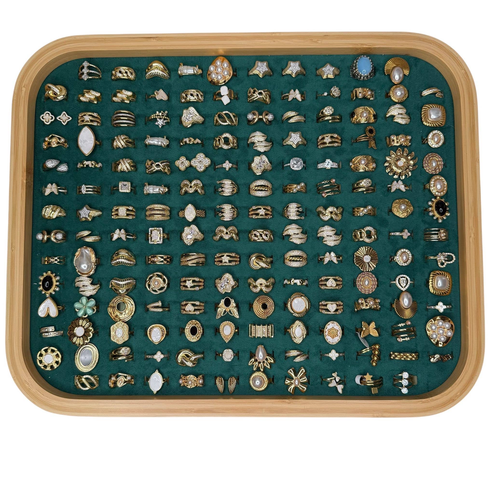 Loli - Vente Supports et présentoirs à bijoux - Ensemble de 164 pièces. Présentoirs de bagues réglables - 10 options de set7