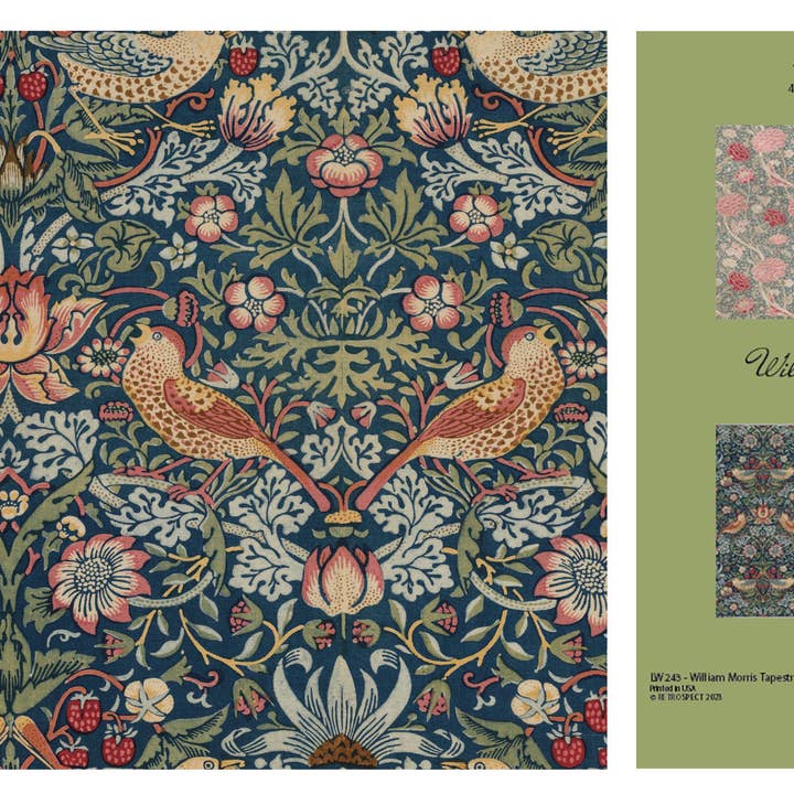 Carte-notes en tapisserie William Morris - Coffret pour la vente par The Retrospect Group Collection