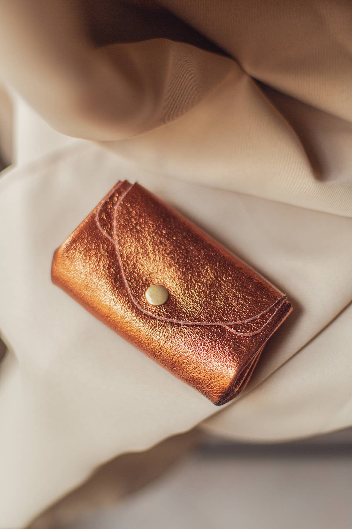 Cherry Paris – Carteira - Mulher por atacado – Pequenas peças de couro SUZIE METAL - 490333