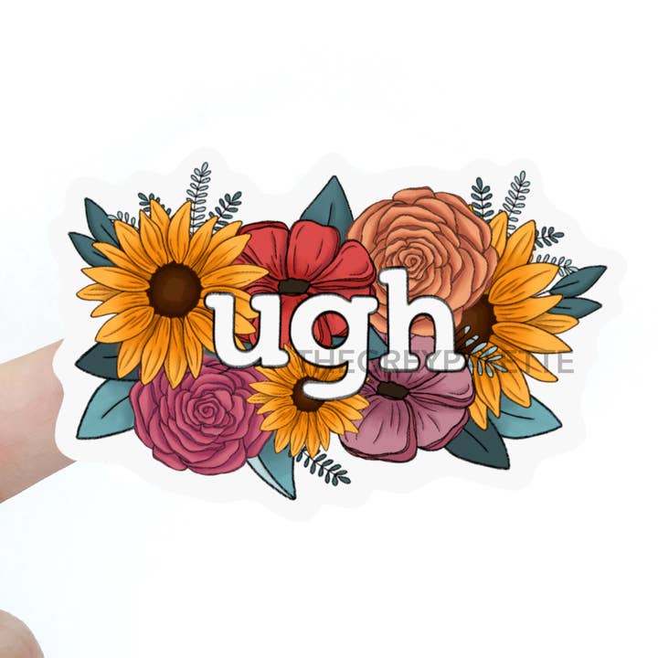 Ugh Sticker for wholesale by The Grey Palette