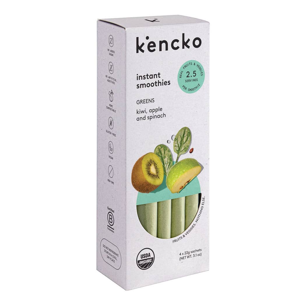kencko - Wholesale Powdered Health Drink - Greens Organic Fruit & Veggie Smoothie Mix (4 smoothies) 6