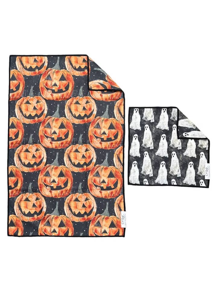 Put A Light In It/Oh Sheet: Double Sided-Hand Towel Washcloth Set for wholesale by Crae.Home