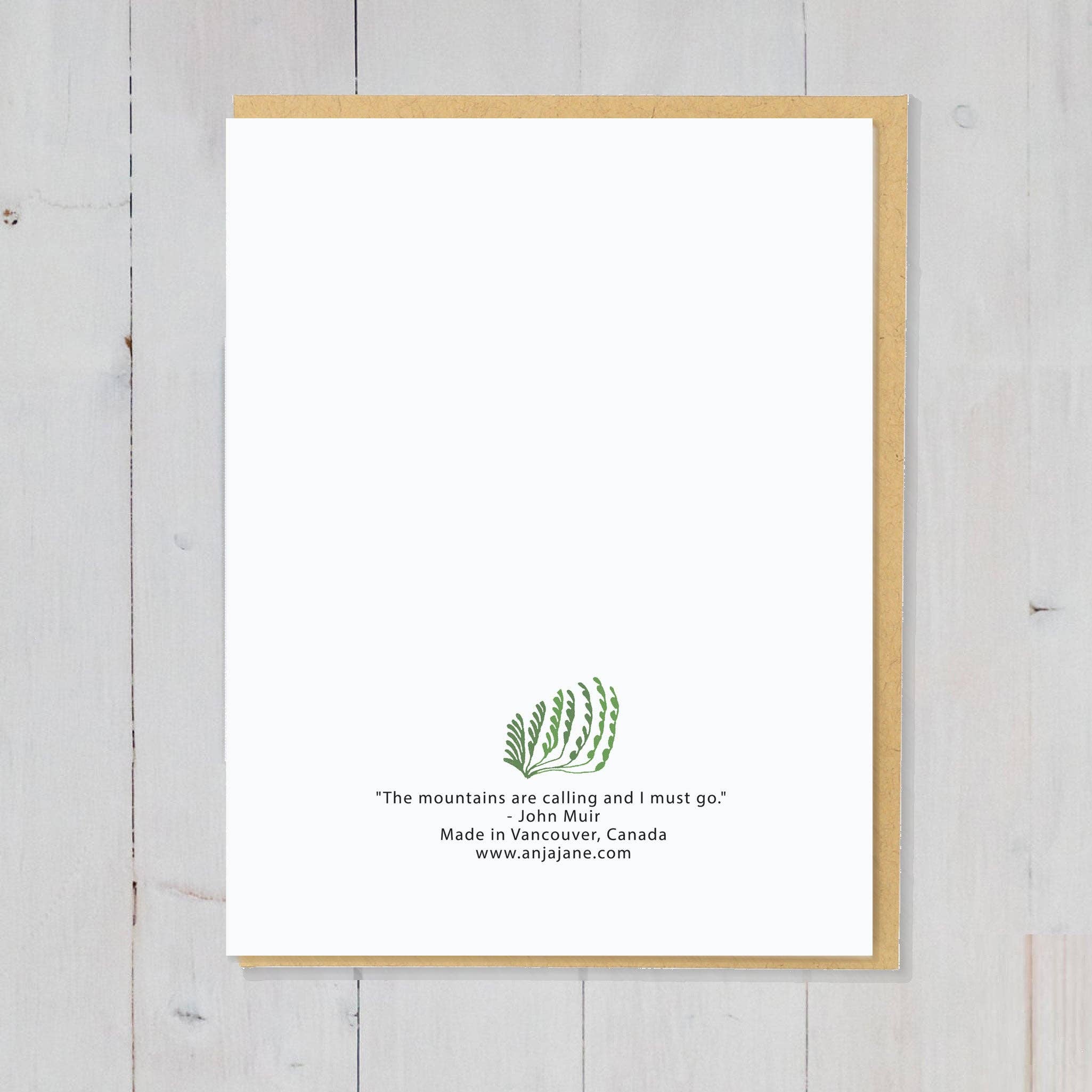 Anja Jane - Wholesale Everyday Greeting Card - The Mountains Are Calling Greeting Card1
