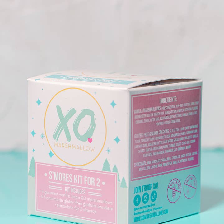 XO Marshmallow - Wholesale DIY Food Kit - S'mores Kits for 2 / Gluten Free / Gift Box / Bonfire Camp2